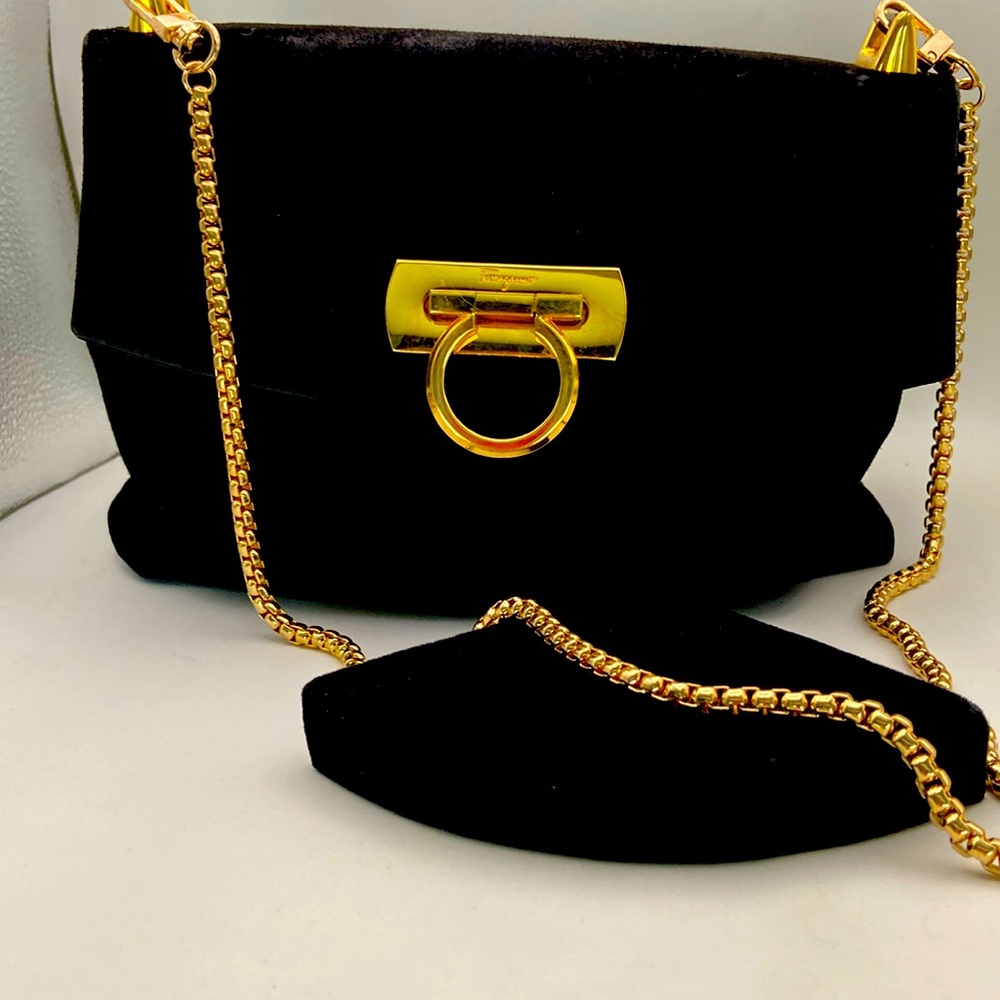 Ferragamo Vintage Gancini Bag. Very Good Used Condition
